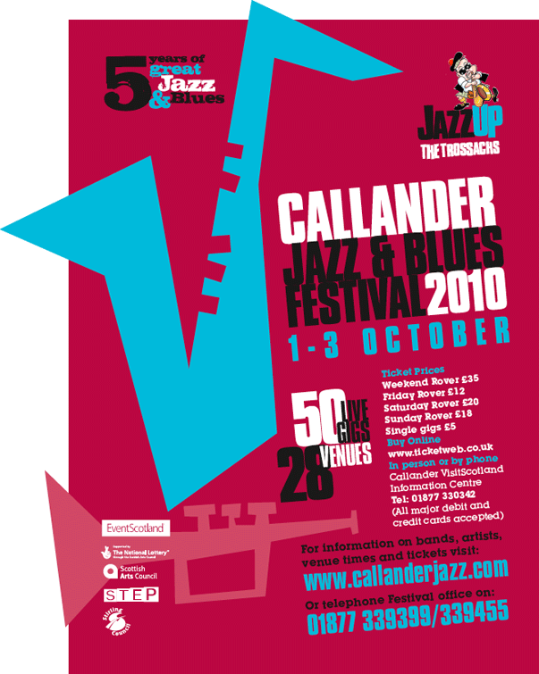 Callander Jazz & Blues Festival in October