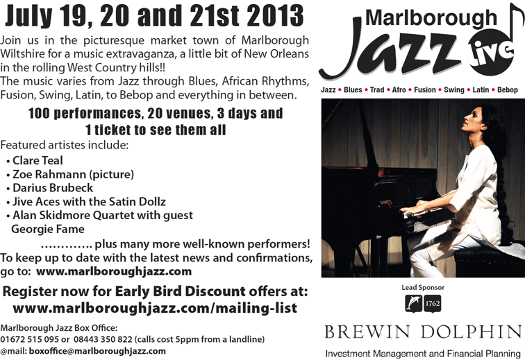Marlborough Jazz Fest july 2013