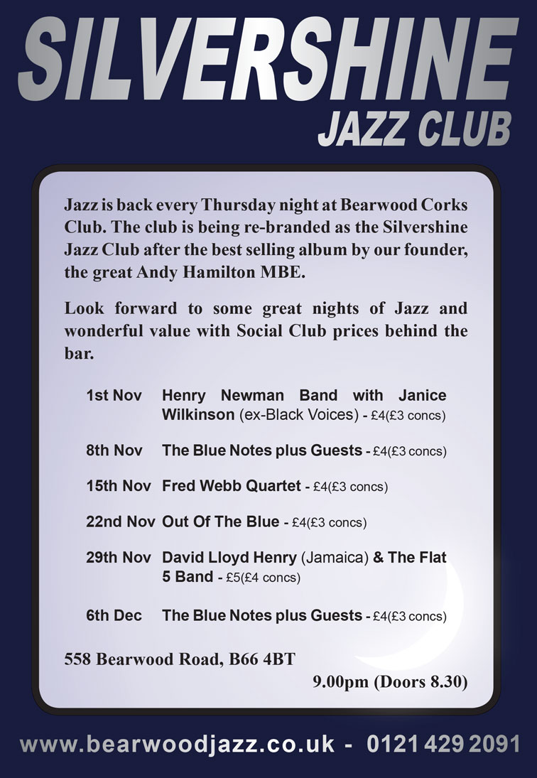Silvershine Jazz @ Bearwood Corks Club