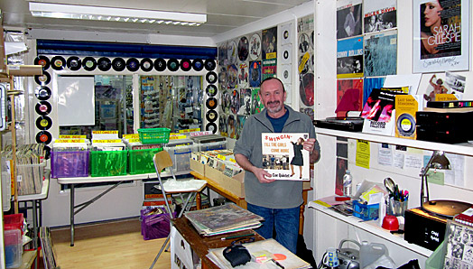 Chris McGranaghan  in his shop